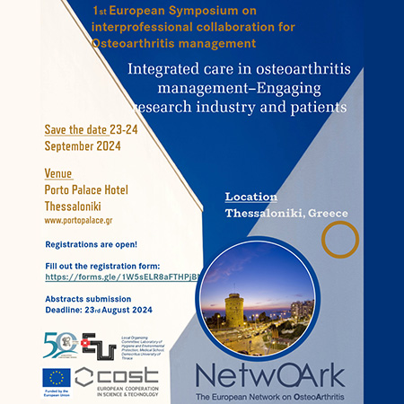 1st European Symposium on “Interprofessional Collaboration for Osteoarthritis Management”